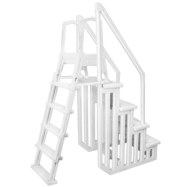 Deluxe A Frame Above Ground Swimming Pool Ladder Large Entry Non