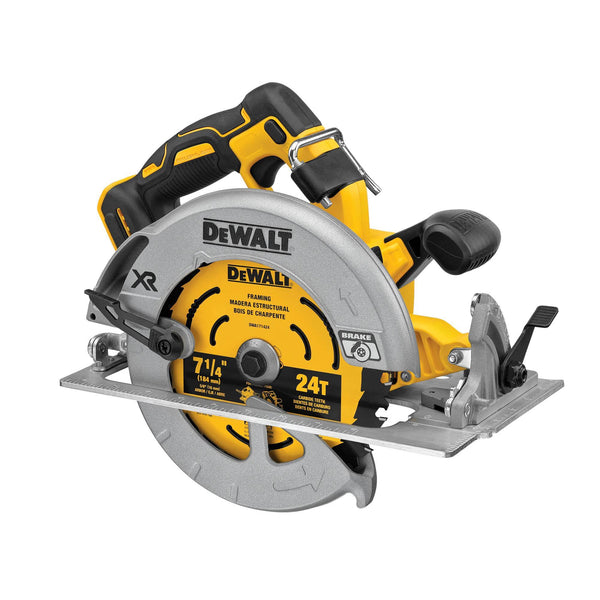 DEWALT XR POWERDETECT 20 Volt Max 7 1/4 in Cordless Circular Saw with Brake and Aluminum Shoe