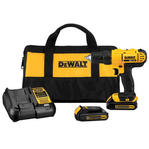 DeWalt DCD771C2R 20V Max Cordless Lithium Ion 1/2 in. Compact Drill Driver Kit